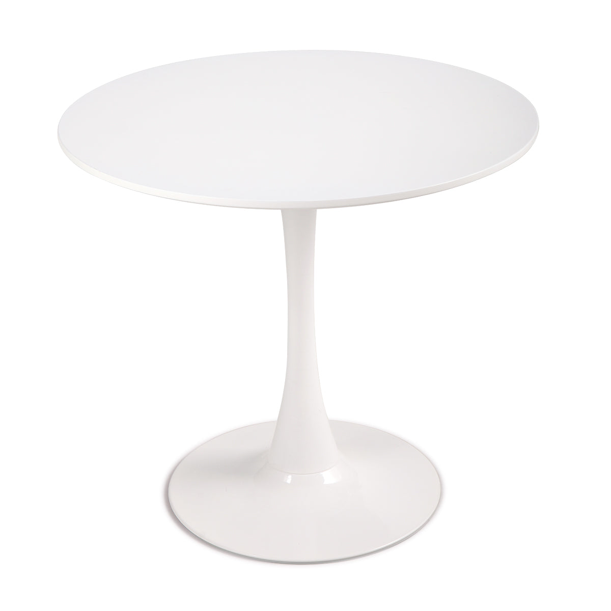 Modern Round White Dining Table - Sleek and Stylish