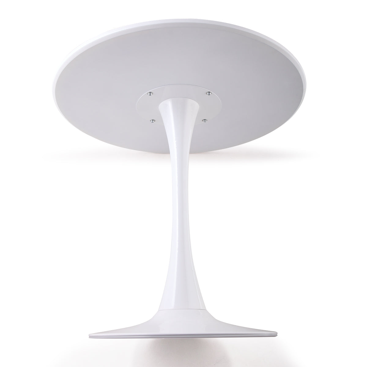 Modern Round White Dining Table - Sleek and Stylish