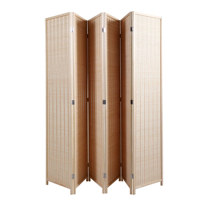 6-Panel Hand-Knitted Folding Screen Room Divider