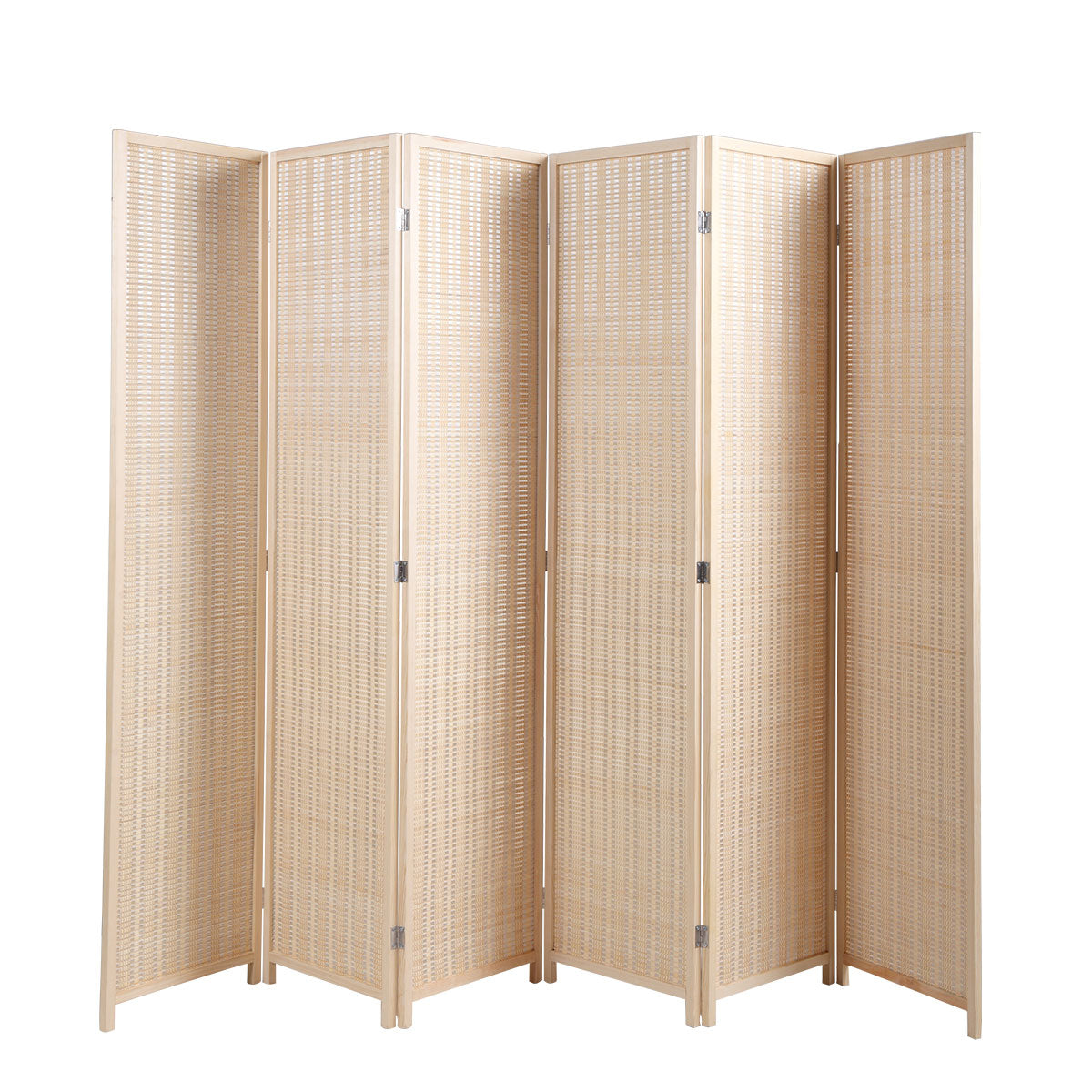 6-Panel Hand-Knitted Folding Screen Room Divider