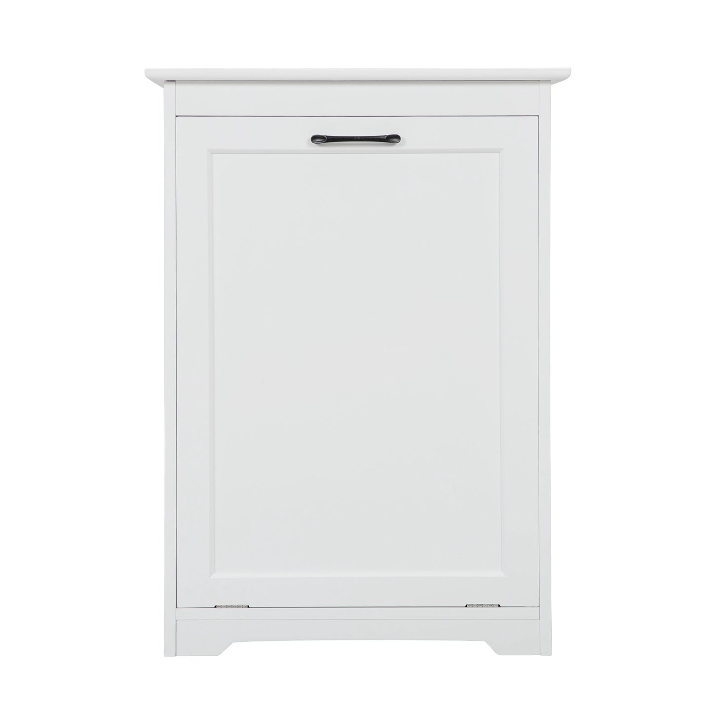 Freestanding Tilt-Out Trash Cabinet - White Finish