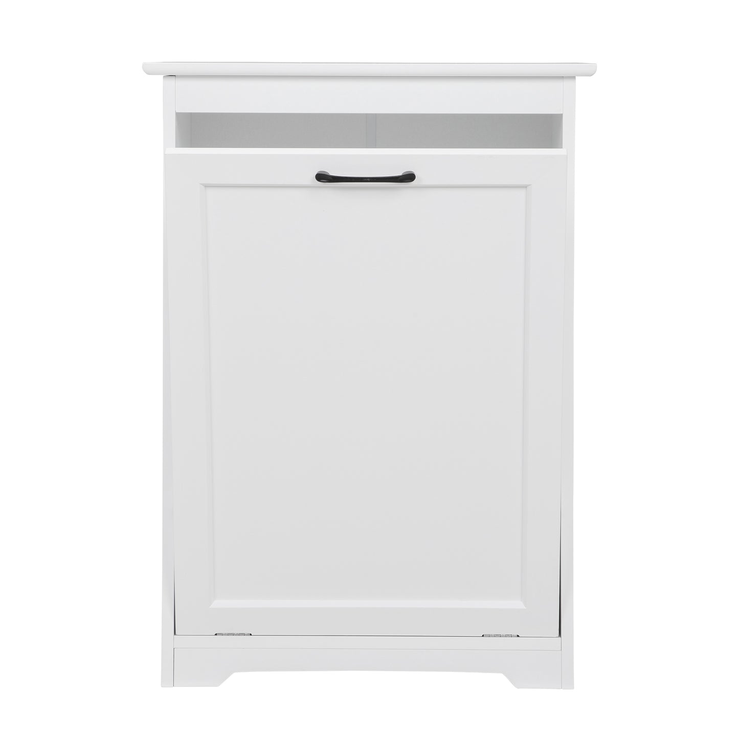 Freestanding Tilt-Out Trash Cabinet - White Finish