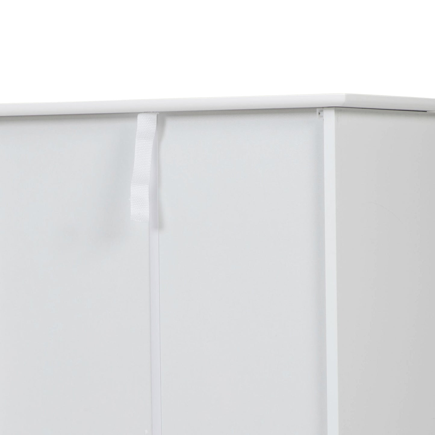 Freestanding Tilt-Out Trash Cabinet - White Finish