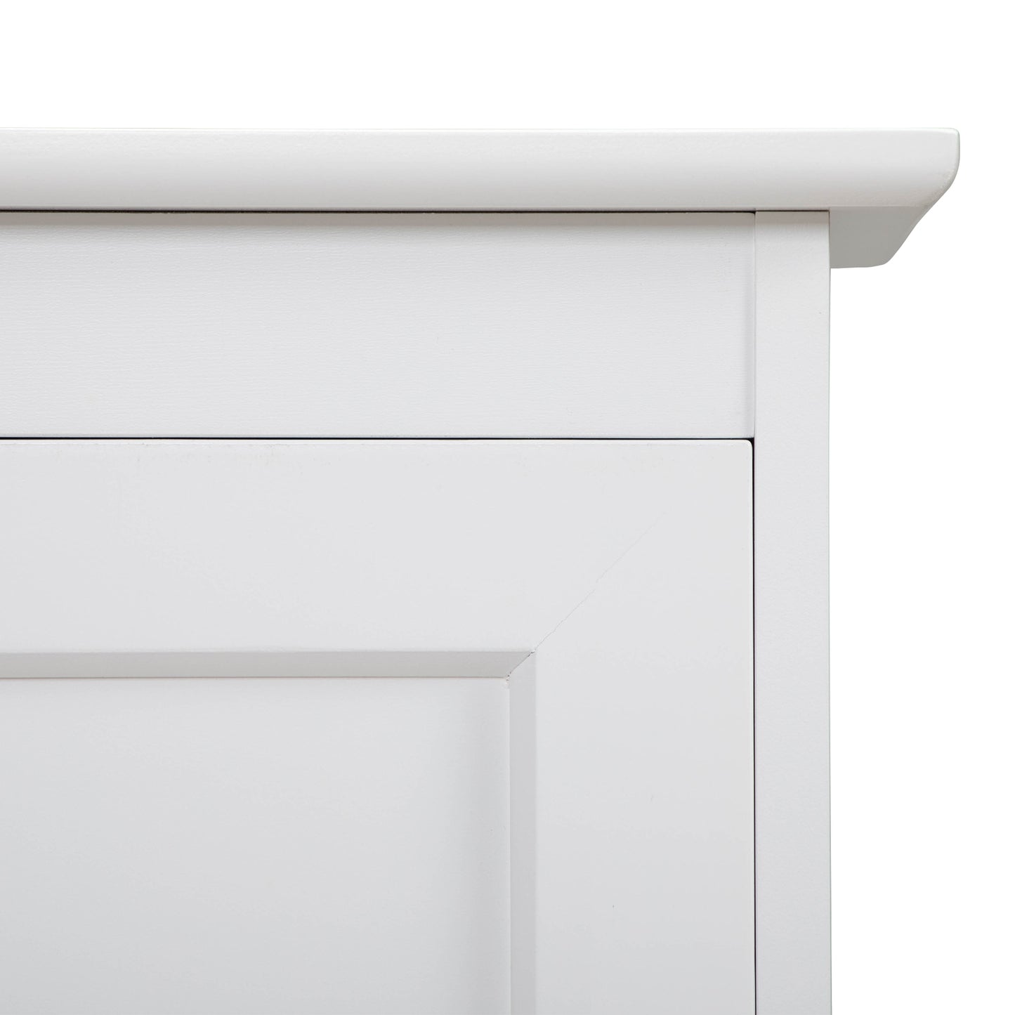 Freestanding Tilt-Out Trash Cabinet - White Finish