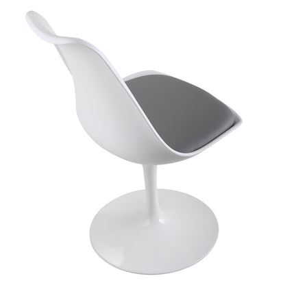 Sleek Tulip-Style Swivel Chair - Modern Elegance for Your Home