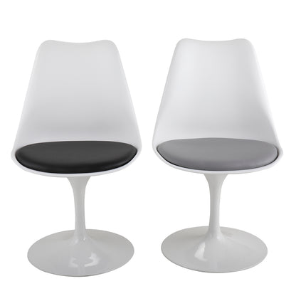 Sleek Tulip-Style Swivel Chair - Modern Elegance for Your Home