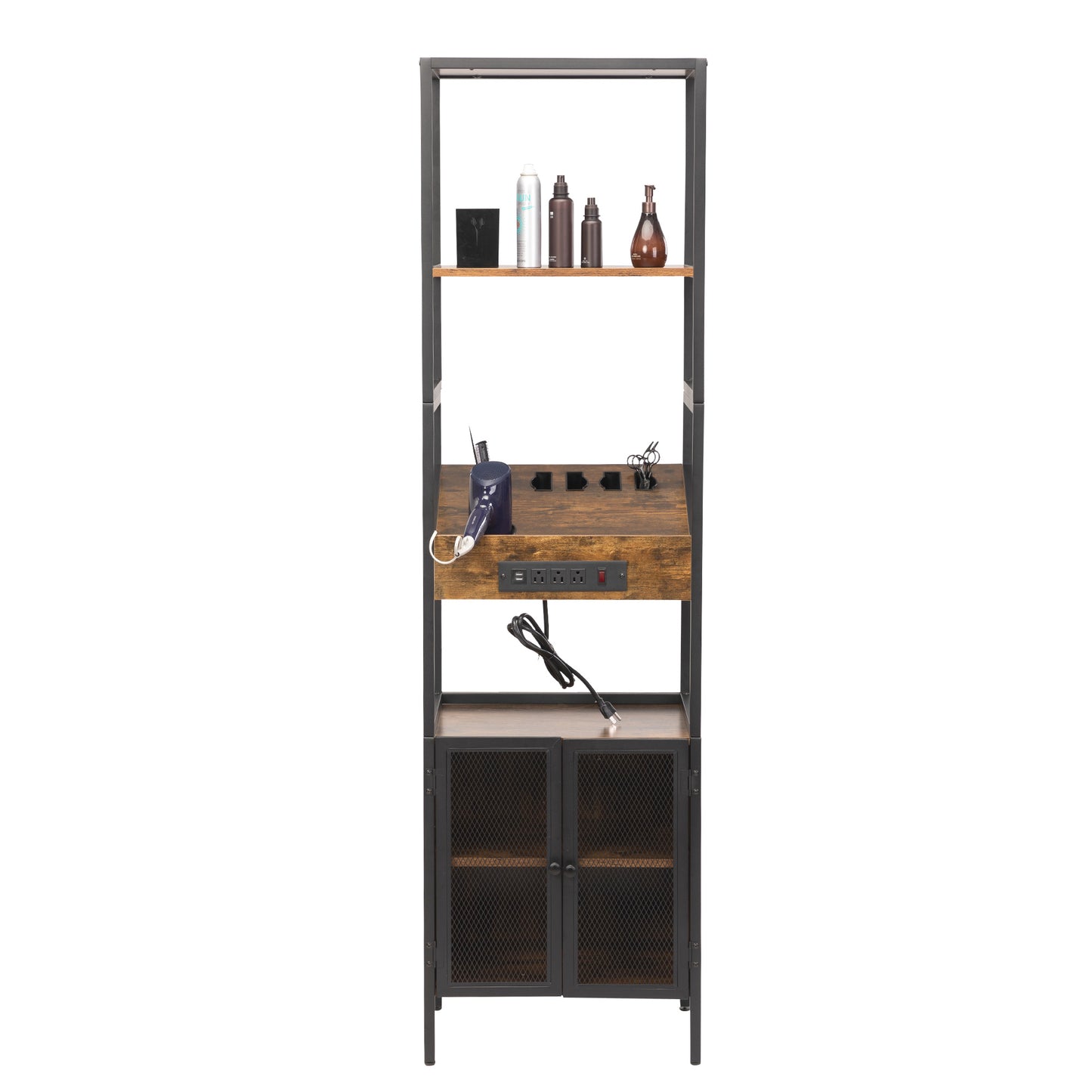 Industrial Salon Storage and Charging Tower